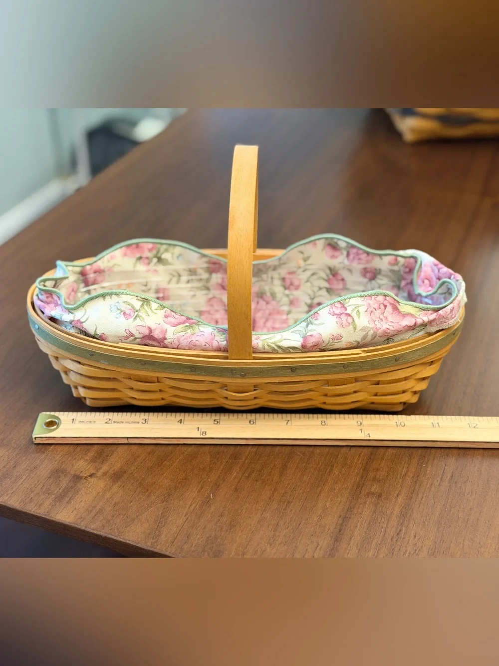 Longaberger Basket 2001 May Series Peony with Liner